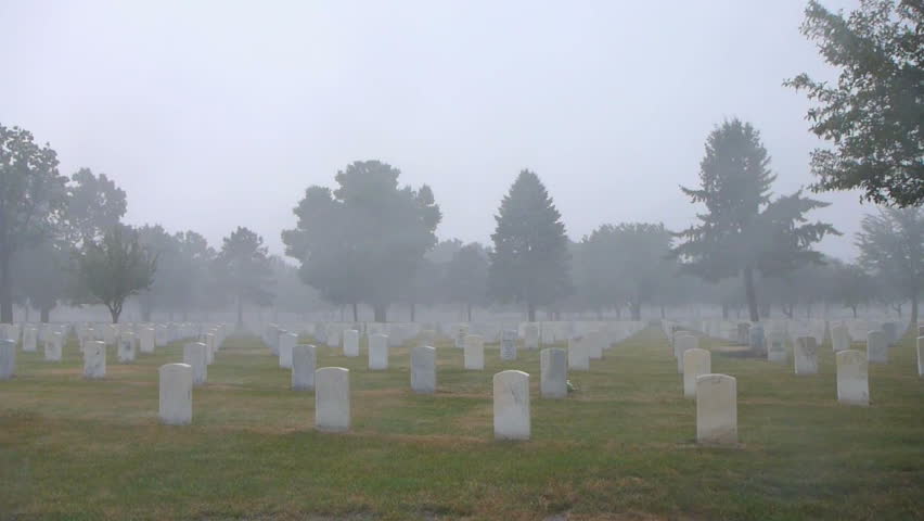 Cemetery location, Fort Snelling Minnesota, war veteran memorial gravestones