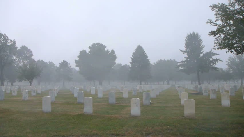 Cemetery location, Fort Snelling Minnesota, war veteran memorial gravestones