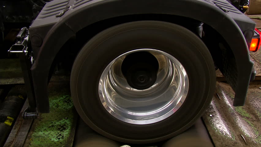 Wheel test in automotive factory