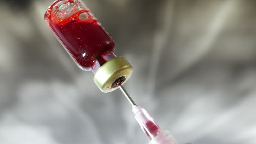 syringe blood vial: стоковое видео (без лицензионных платежей), 26176412 Sh...