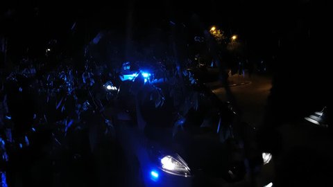 Police emergency lights