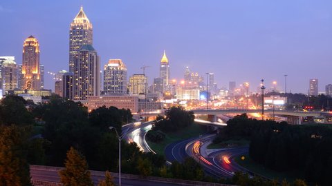Atlanta, Georgia, USA skyline Stock Video