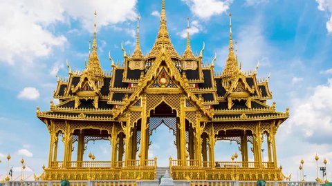 Zoom in. The Borommangalanusaranee Pavilion, The Ananta Samakhom Throne Hall is a major tourist attraction in Bangkok, Thailand.(public place)