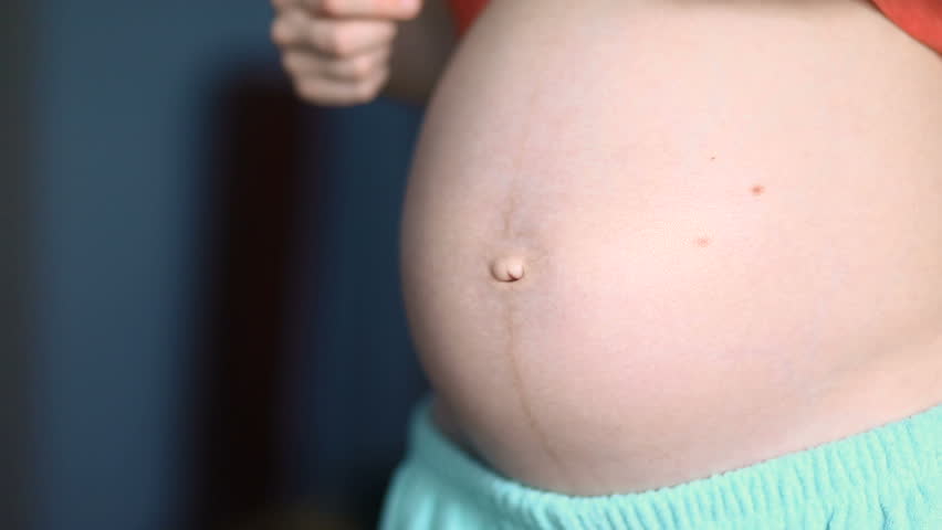 Hugely Pregnant Belly Video