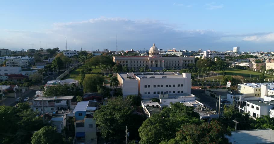 Aerial Footage of Santo Domingo, Dominican Republic