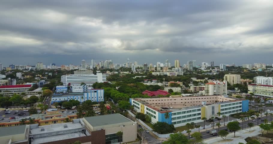 Aerial Footage of Santo Domingo, Dominican Republic