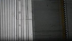Moving escalator steps. Full Hd Stock Footage Clip.