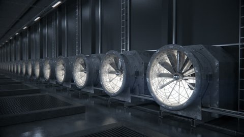 Cooling system for data or cryptocurrency mining center


Industrial loopable background.
High-quality 4K 3D rendering