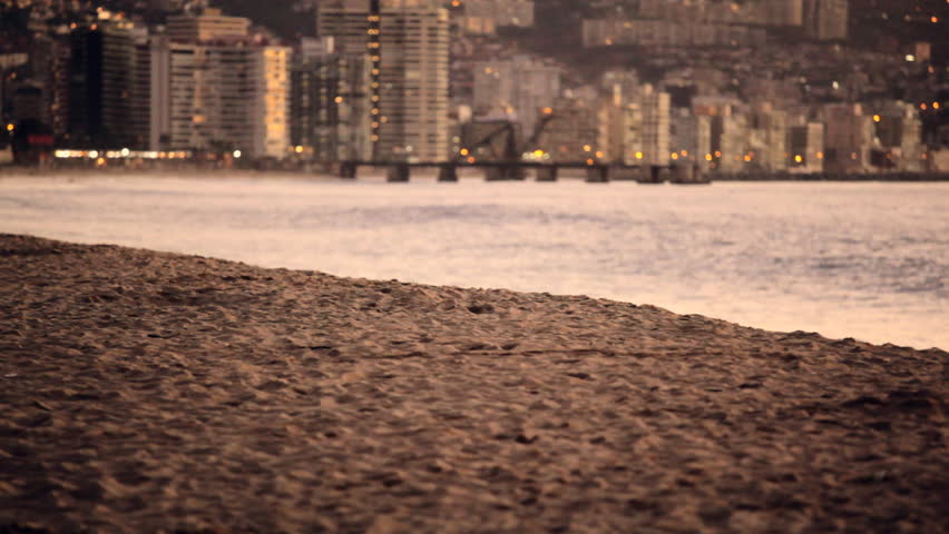 Beach at Dusk, Vina del Mar, Chile