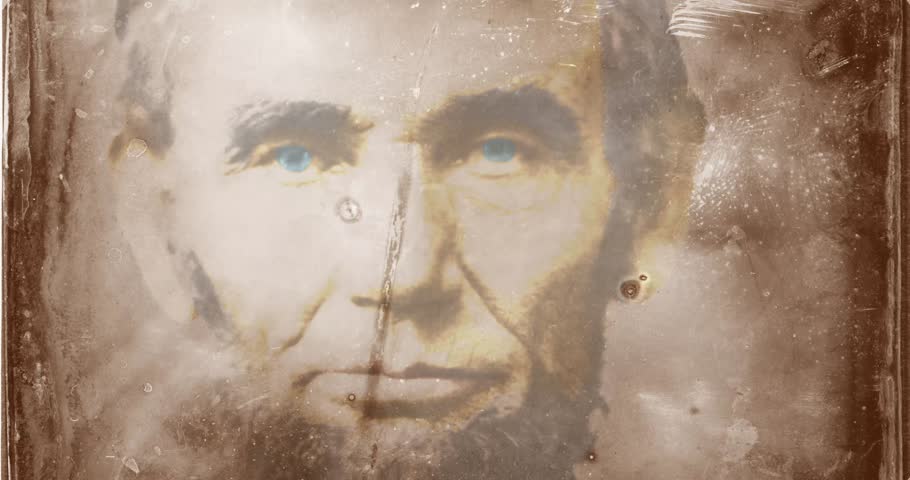 Abraham Lincoln Daguerreotype Style Animation Colorized