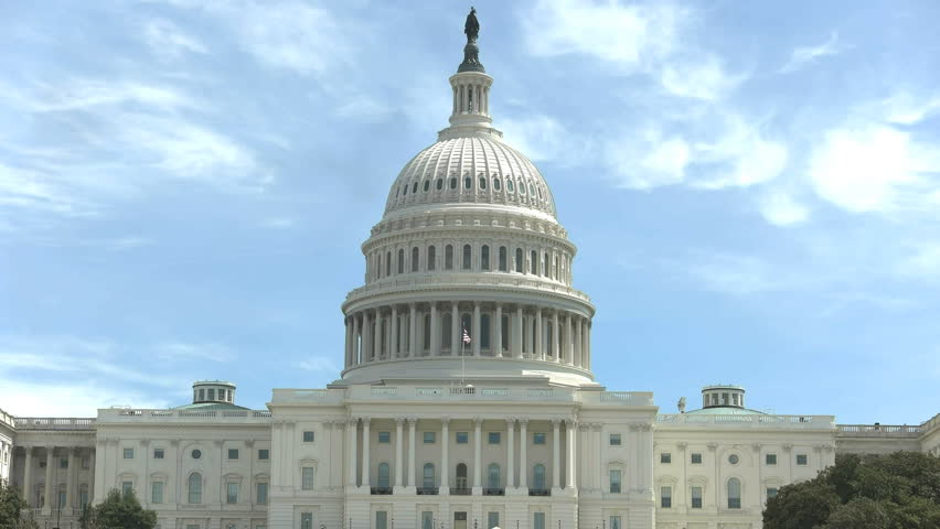 close up of the west side of the us capitol building in washington d.c.