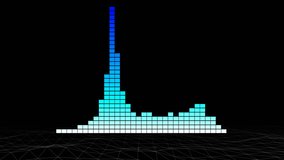 Music pulse with audio meters moving. Motion graphics background. Concept of dance, club or high volume. - Powered by Shutterstock - Get 15% off with code: PIKWIZARD15