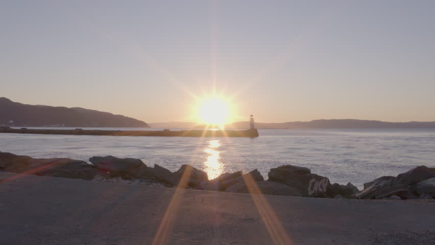 Light beacon in Trondheimsfjorden