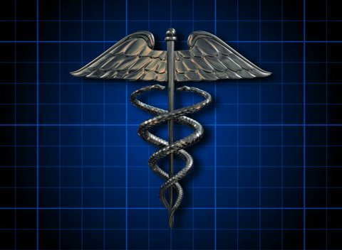 PAL - The Caduceus medical symbol rotates on a blue grid (Loop).

Formats available: HD-NTSC-PAL