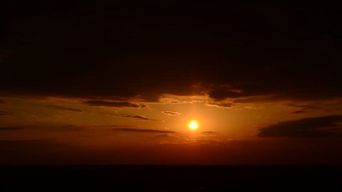 Dramatic sunset time lapse,