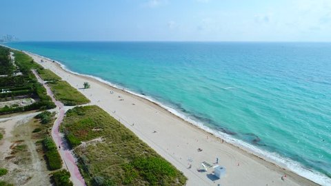 Drone aerial tour Miami Beach