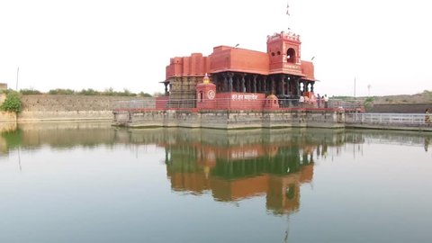 BEED, INDIA - April 17, 2017: Lord Kankaleshwar Temple, Beed, Maharashtra, India, Southeast, Asia.