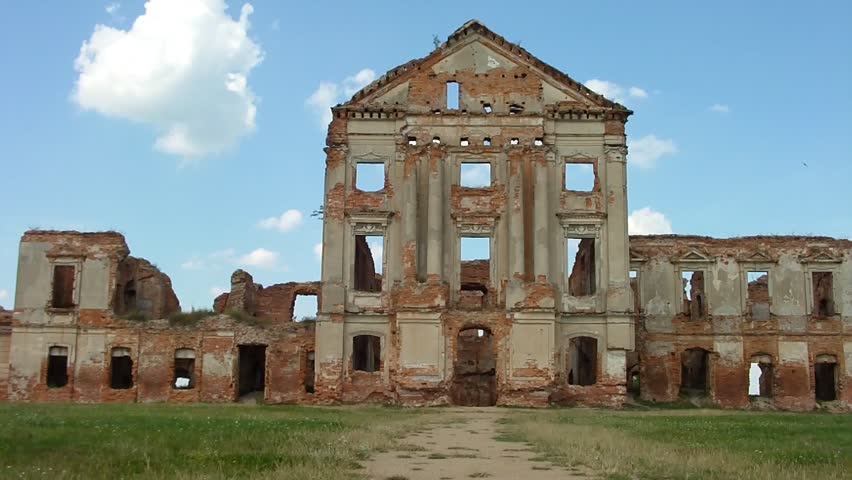 Sapieha Palace (ruins). The destroyed building.
