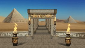 Egypt pyramids Abstract Vj Loop 