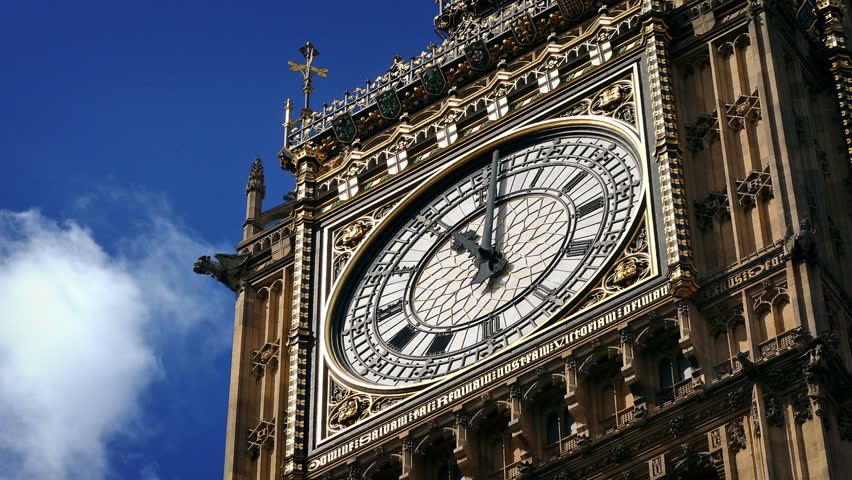 Big Ben Clock Face Closeup