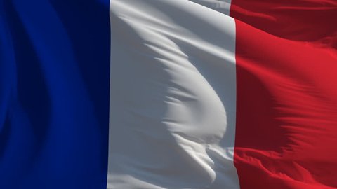Flag of France: seamless loop animation (full screen)