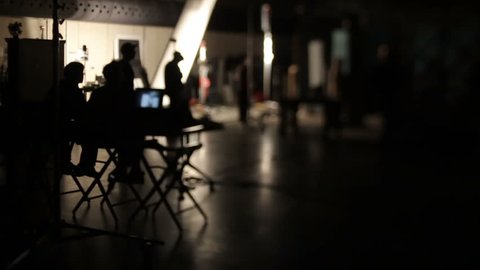Film production lens whacking school studio set