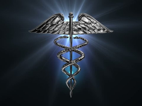NTSC - The Caduceus medical symbol rotates on a blue lens flare (Loop).

Formats available: HD-NTSC-PAL