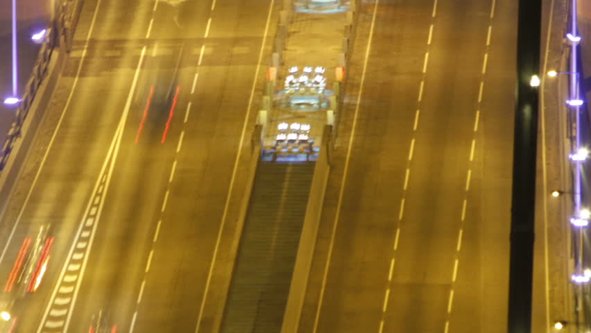 Tsing Ma Bridge Traffic at night - Tsing Ma Bridge is a bridge in Hong Kong. It