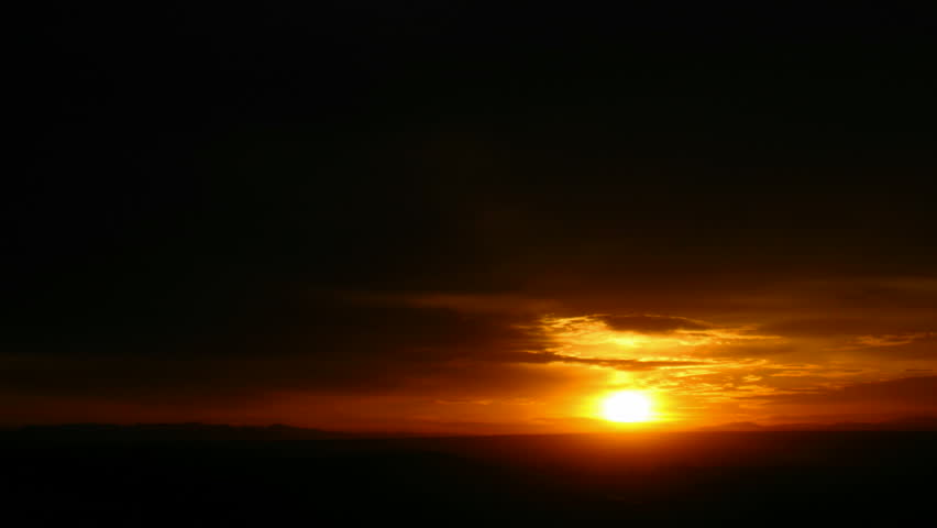 Dramatic sunrise time lapse