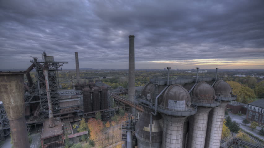 HDR Time lapse Industry park Duisburg/Germany 