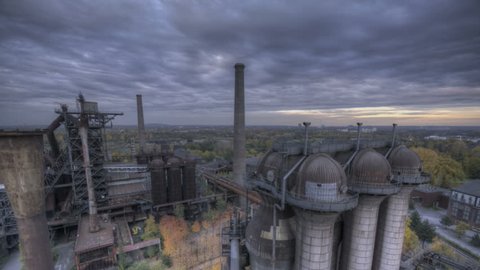 HDR Time lapse Industry park Duisburg/Germany