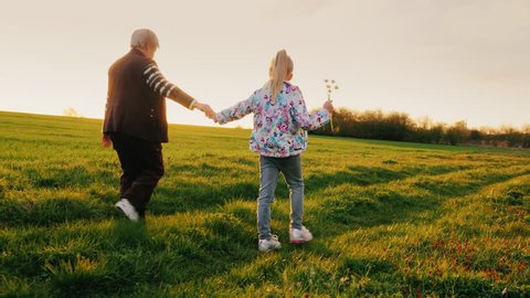 Mother Daughter Playing Running Around Park Stock Photo 569434324 ...