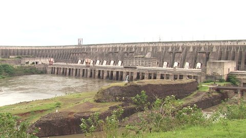 Itaipu Dam in Foz do Iguacu, Brazil