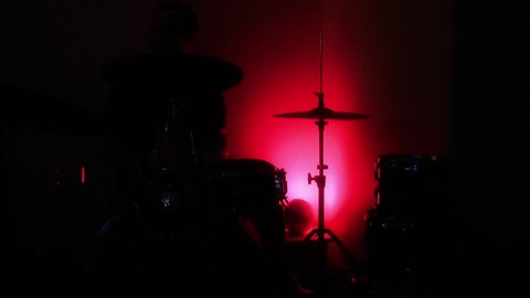 The Drummer Silhouette