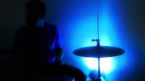 The Drummer Silhouette