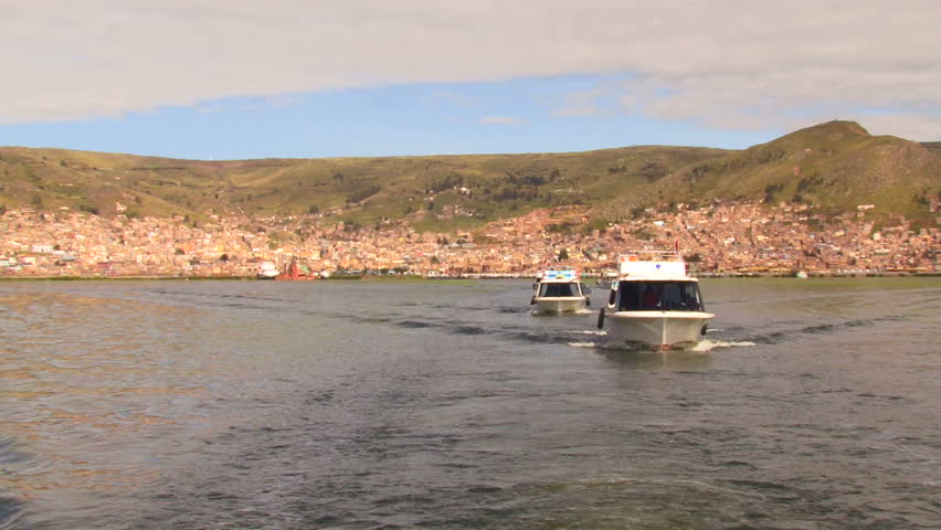 Boat trip on Titicaca lake, Peru