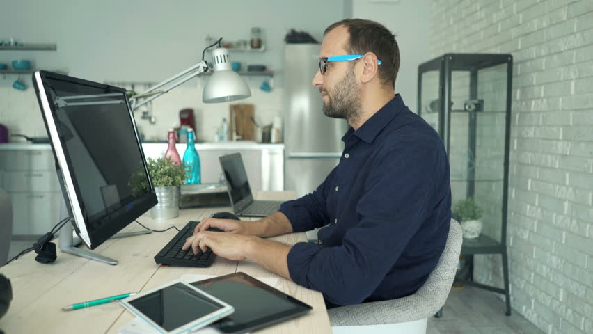 young man working on pc computer Stock Footage Video (100% Royalty-free)  26516468 | Shutterstock