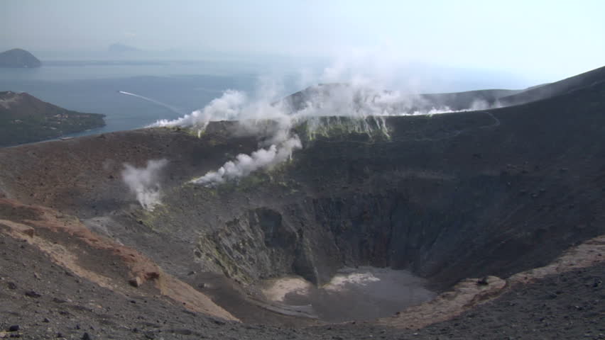 Grand crater Vulcano, Italy

