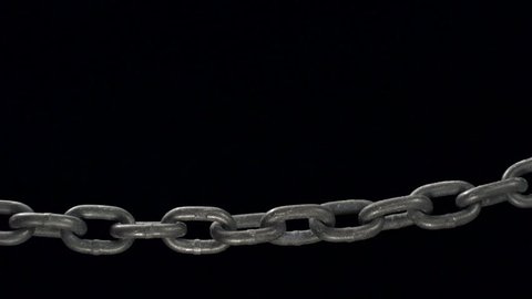 4k Animation Metal Chainstainless Steel Chain Stock Footage Video (100% ...