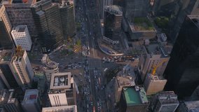 Aerial Korea Seoul April 2017 Gangnam Sunny Day