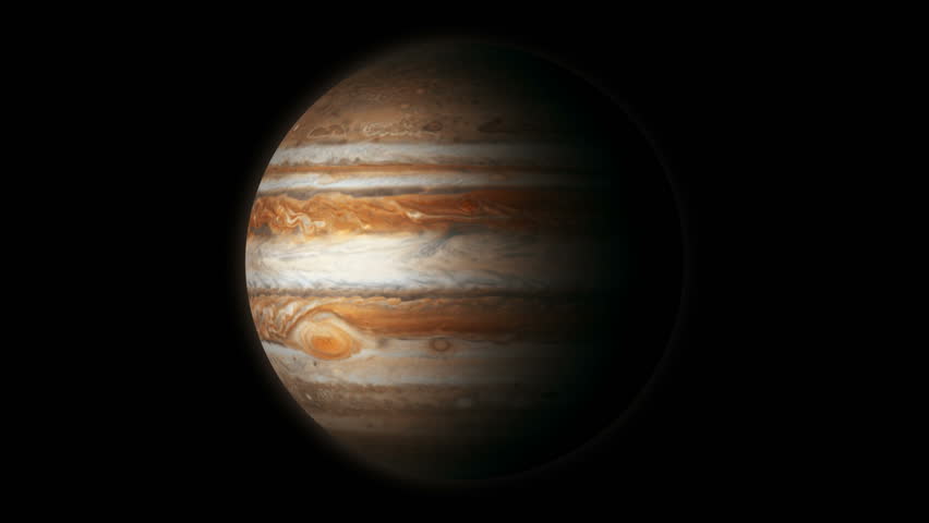The Planet Jupiter animated stock footage. A photo realistic animation of the