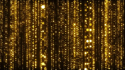 gold particles glitter glamour rain 4k Stock Footage Video (100% ...