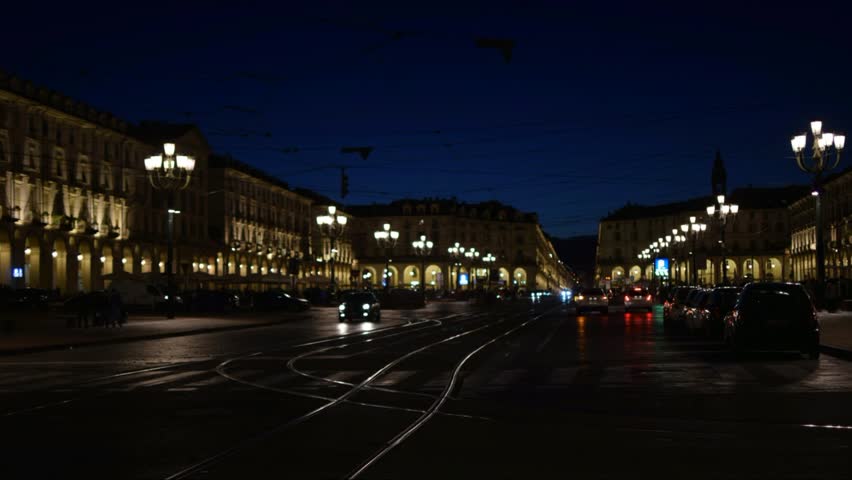 Turin time lapse Piazza Vittorio