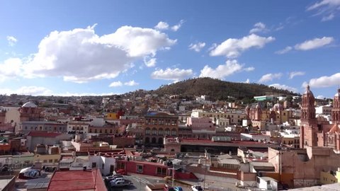 Zacatecas, Mexico, daytime timelapse
