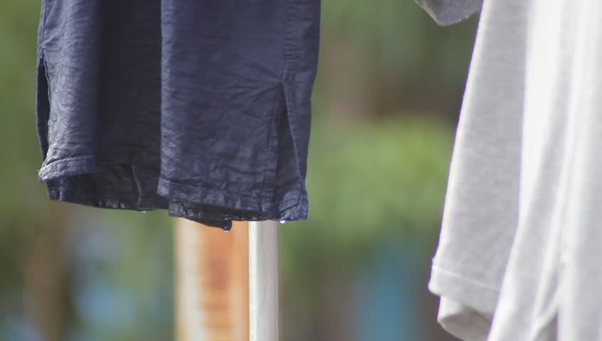 closeup clothes hanging Stock Footage Video (100% Royalty-free) 2659505 ...