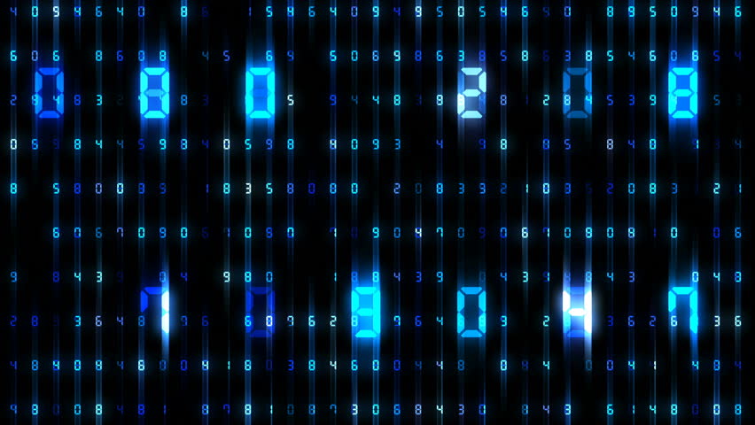 Digital world data space number text. | Shutterstock HD Video #26609267