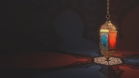 Ramadan candle lantern slow speed loop animation (32 sec), Featuring such intricate patterns and cut work like an exotic treasure. Buy it now and start using this quality video in your design.