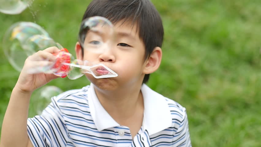 Bubble outdoor asian wanking
