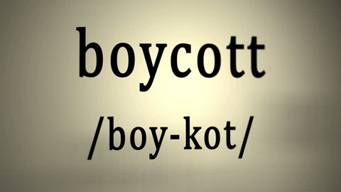 Definition: Boycott