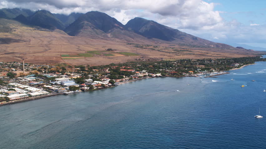 Past Lahaina oceanfront, Hawaii. Shot in 2010.